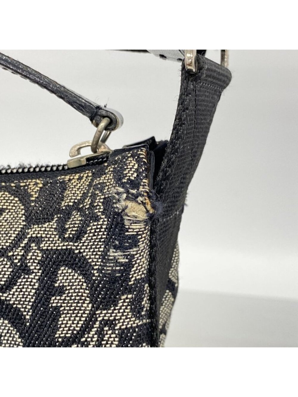 Dior Shoulder Bag Trotter Canvas Black Silver - Picture 7 of 9